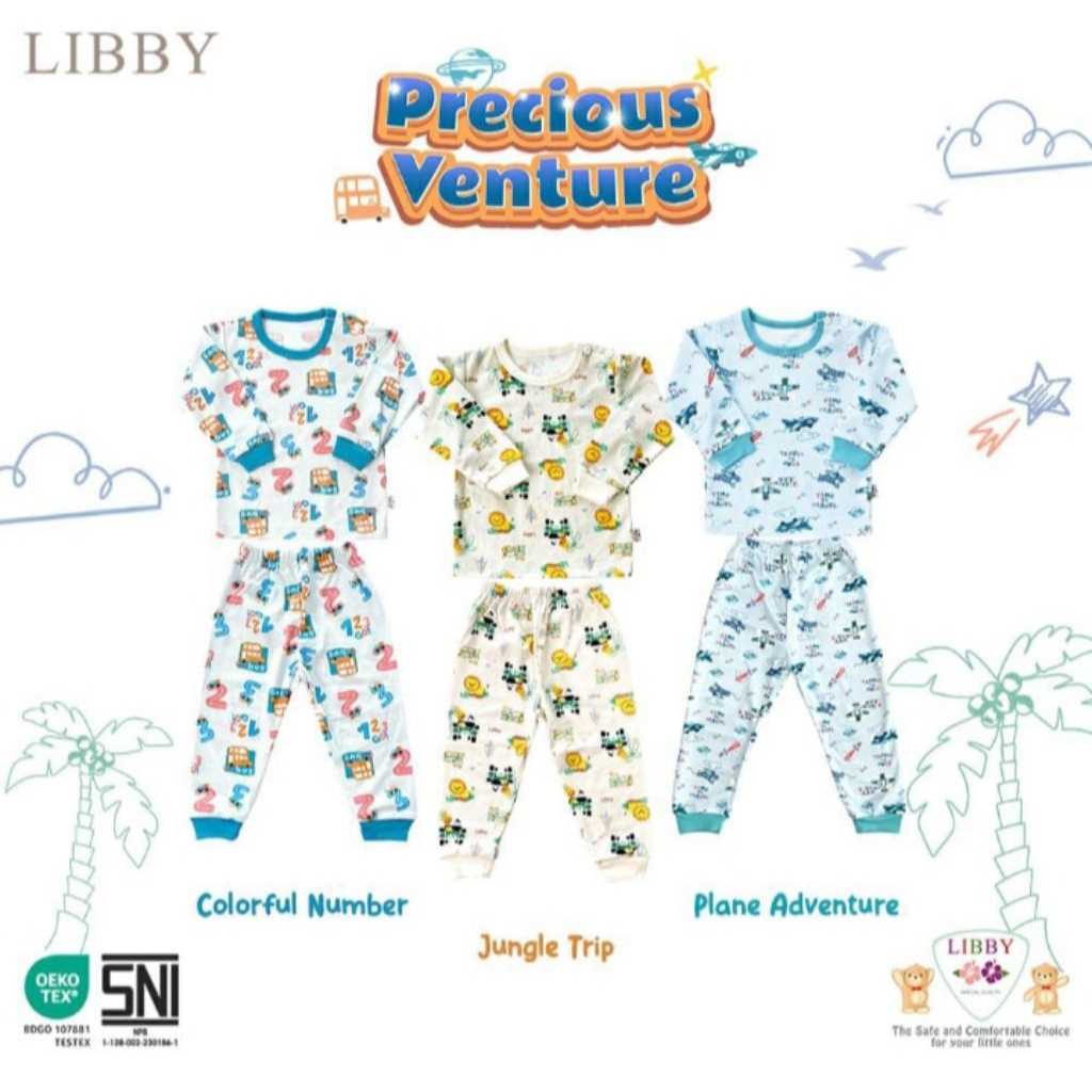 LIBBY JUNIOR TERBARU ((3 SETEL)) SETELAN BAYI Libby PANJANG JUNI
