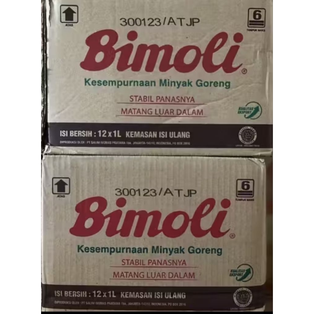 Minyak Goreng Bimoli 1L 1 Dus Isi 12pcs