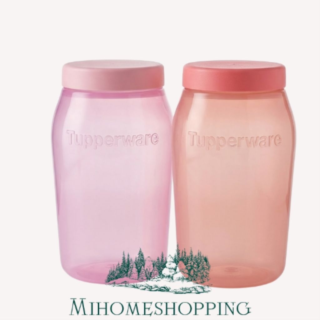 SET ISI 2 Tupperware universal jar 825ml limited colour toples kue kering lebaran hari raya