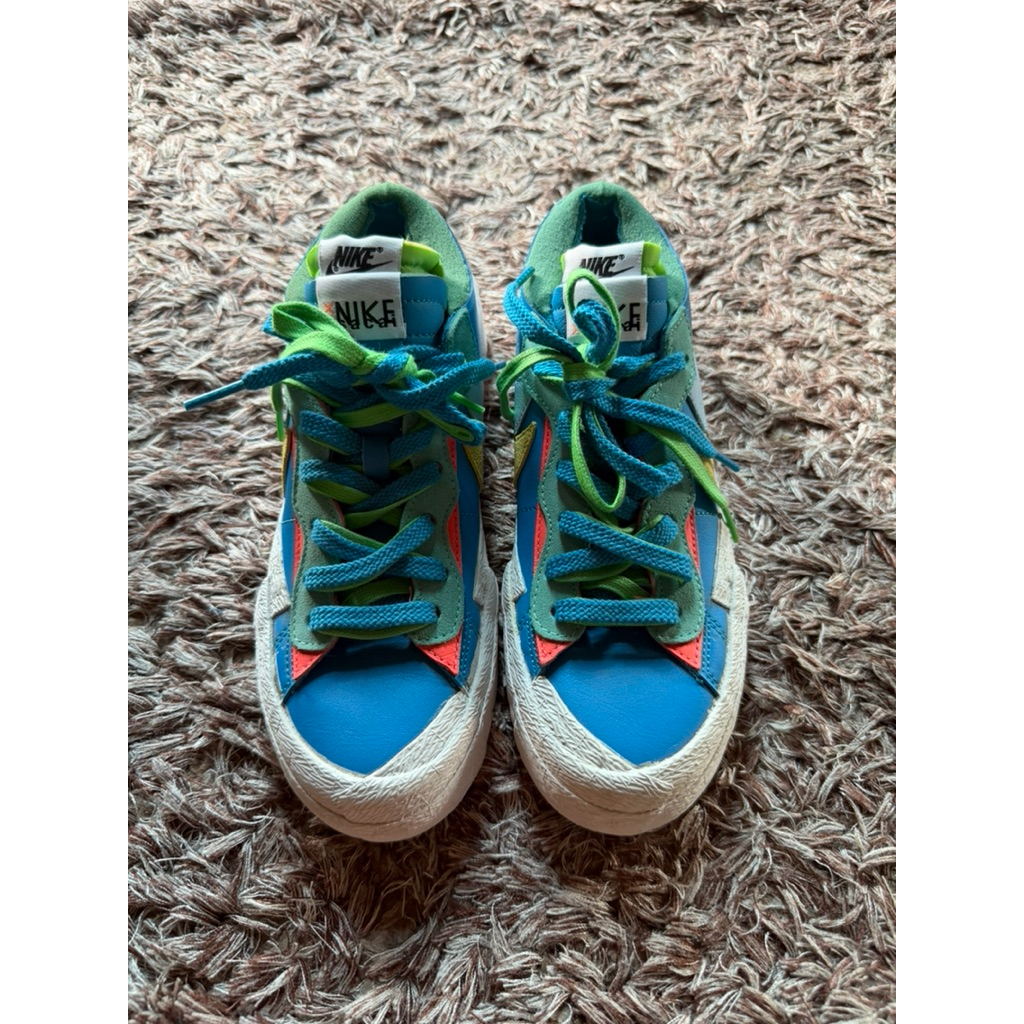 SACAI x NIKE x KAWS Blazer Low Neptune Blue Sneaker Size 39