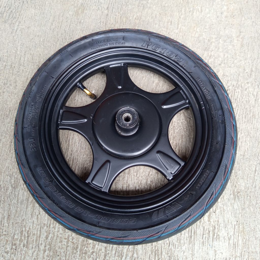Ban + Velg Ring 10 (14x2.50) Sepeda Listrik / Motor Listrik – Bisa Depan & Belakang