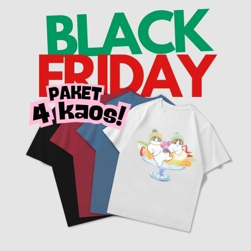 CAROTYLES Paket Kaos 40 Katun Combed 30s Wanita Pria Murah Katun Combed 30s