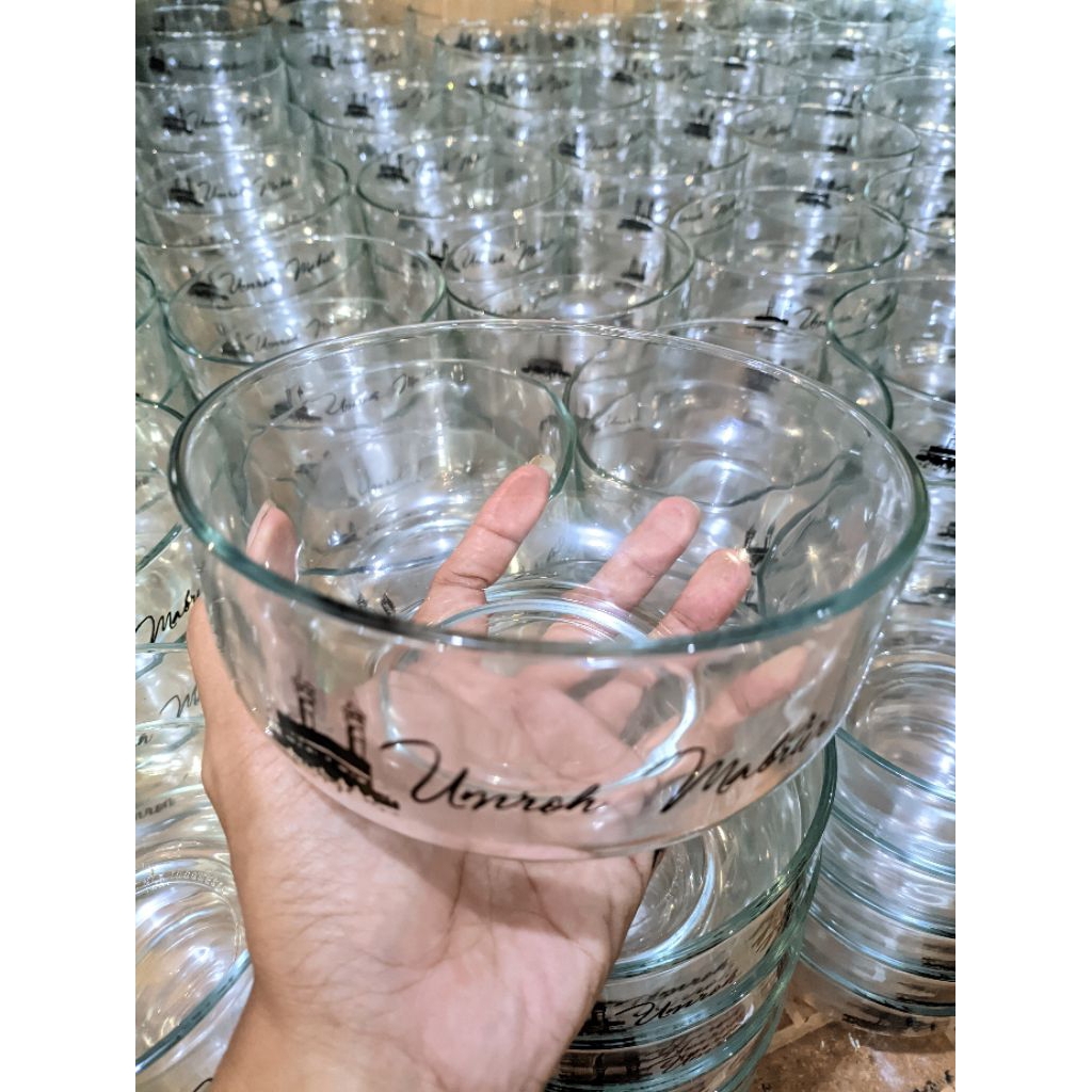 Souvenir Mangkok Kaca Free Sablon