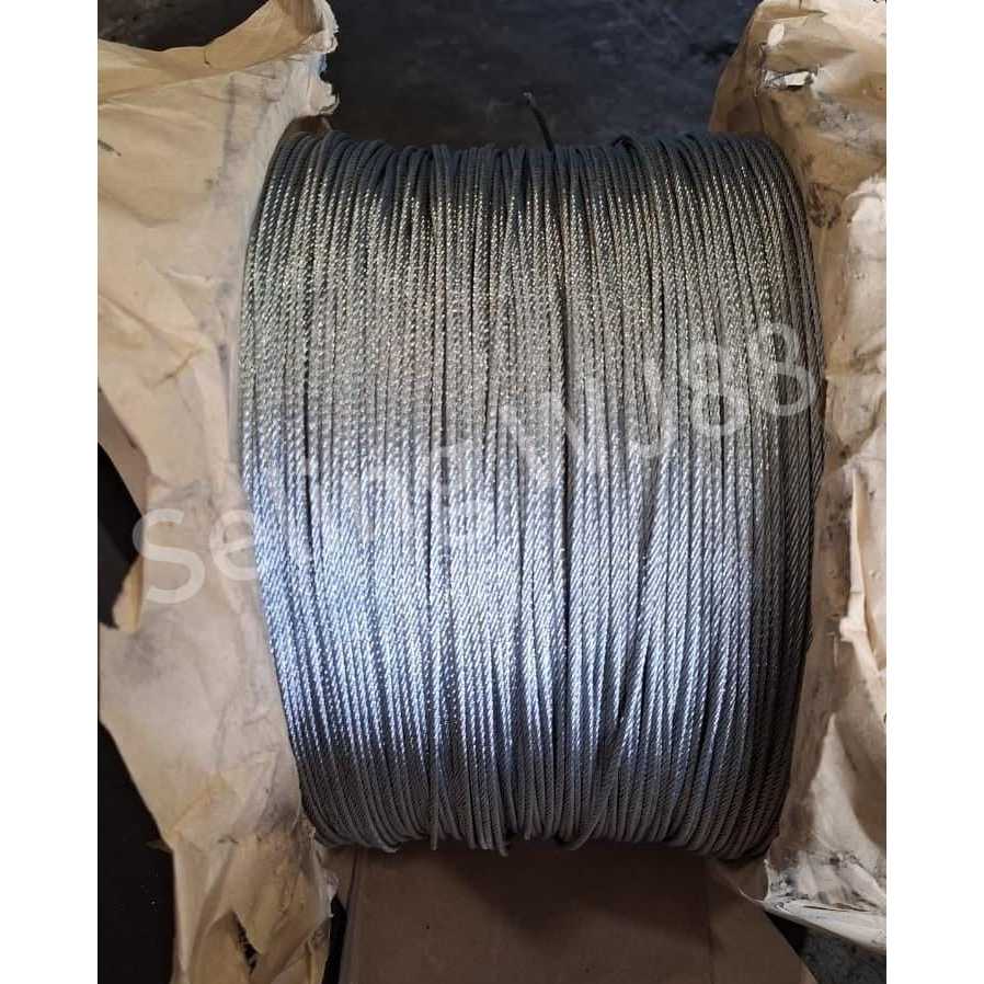 Kawat Seling Galvanis 4MM 7x7 / Seling Galvanis 4MM