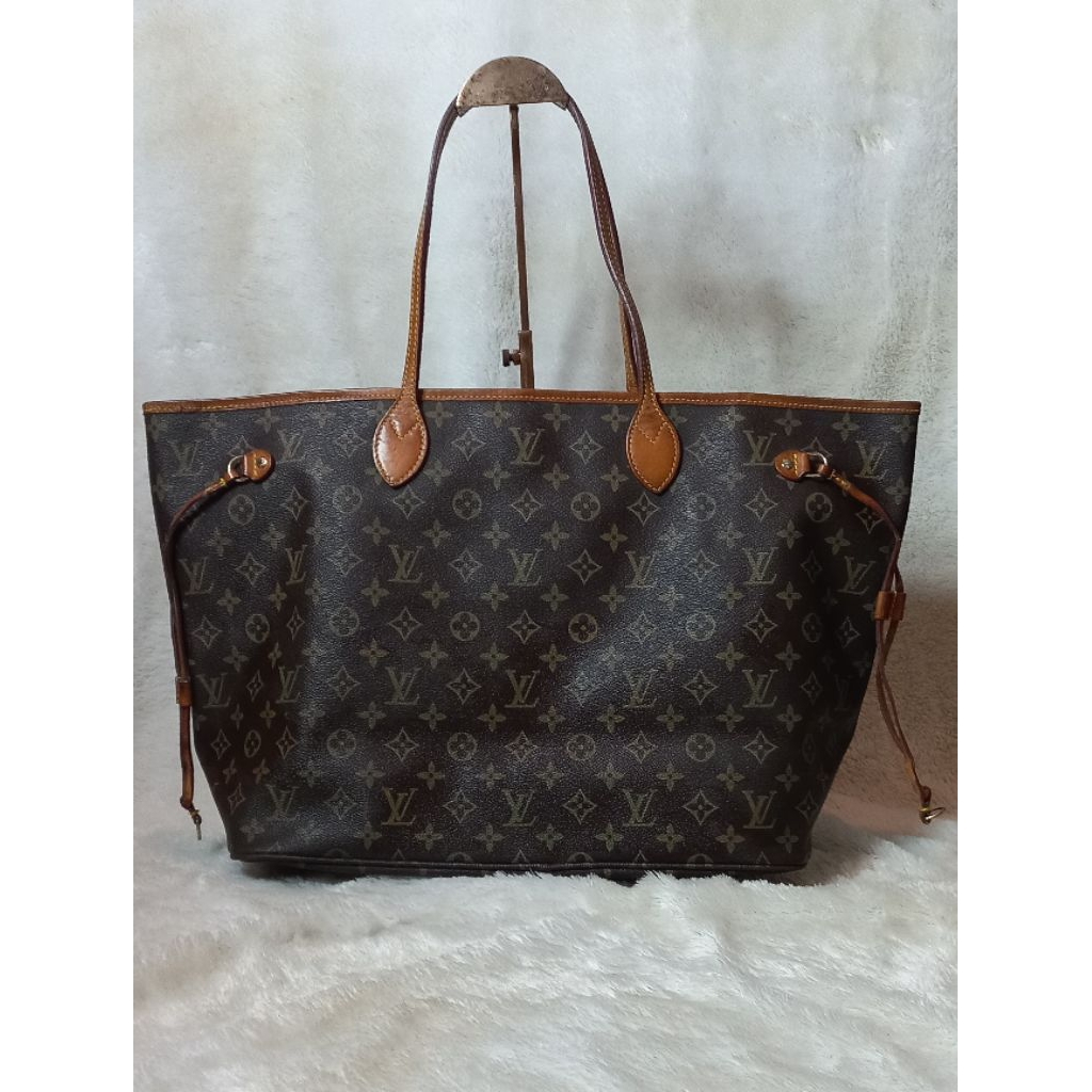 Jackpot  Preloved Second Tote Bag LV* Elpong Neverfull Size GM Vintage