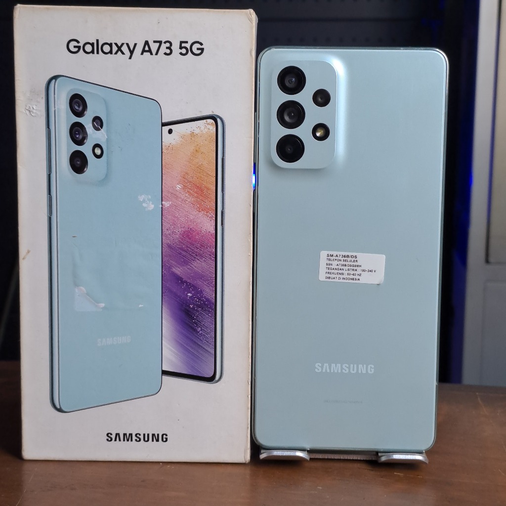 SAMSUNG A73 5G 8/256GB SECOND FULLSET BERGARANSI