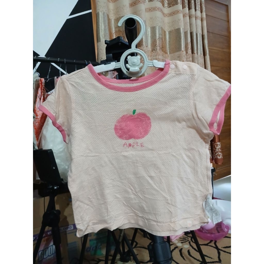 Preloved pl atasan anak perempuan lengan pendek usia 3-4thn brand agabang