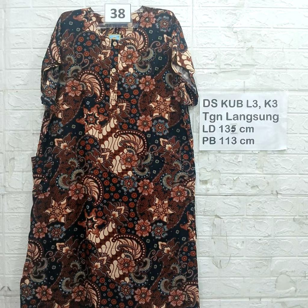 Baju Tidur Daster Busui Bumil Pendek Super Jumbo Ld 130 XXXL Kencana Ungu Ori Asli Adem Daster Ibu I