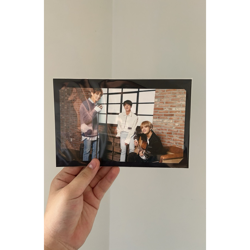 vt x bts postcard jin jungkook v