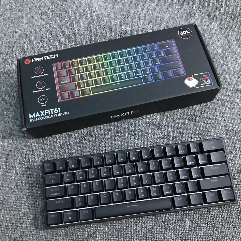 KEYBOARD FANTECH MAXFIT61 60% - GAMING KEYBOARD (Second)