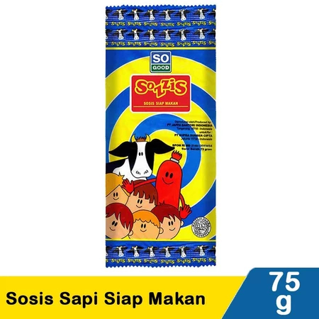 So Good Sozzis Sosis Sapi Siap Makan Kemasan Isi 3 Pcs 75g Makanan Olahan Daging Sapi