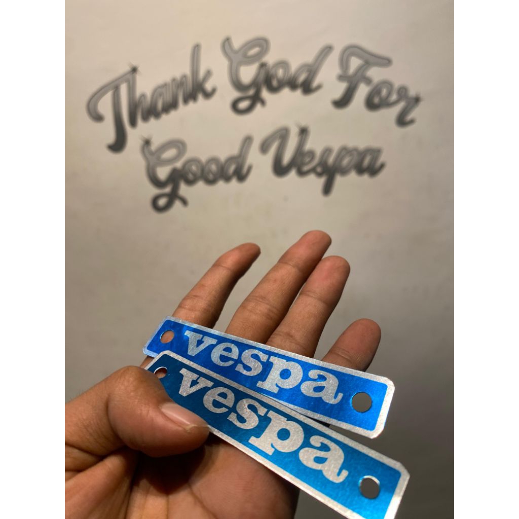 EMBLEM VESPA BELAKANG JOK SINGLE VESPA PX