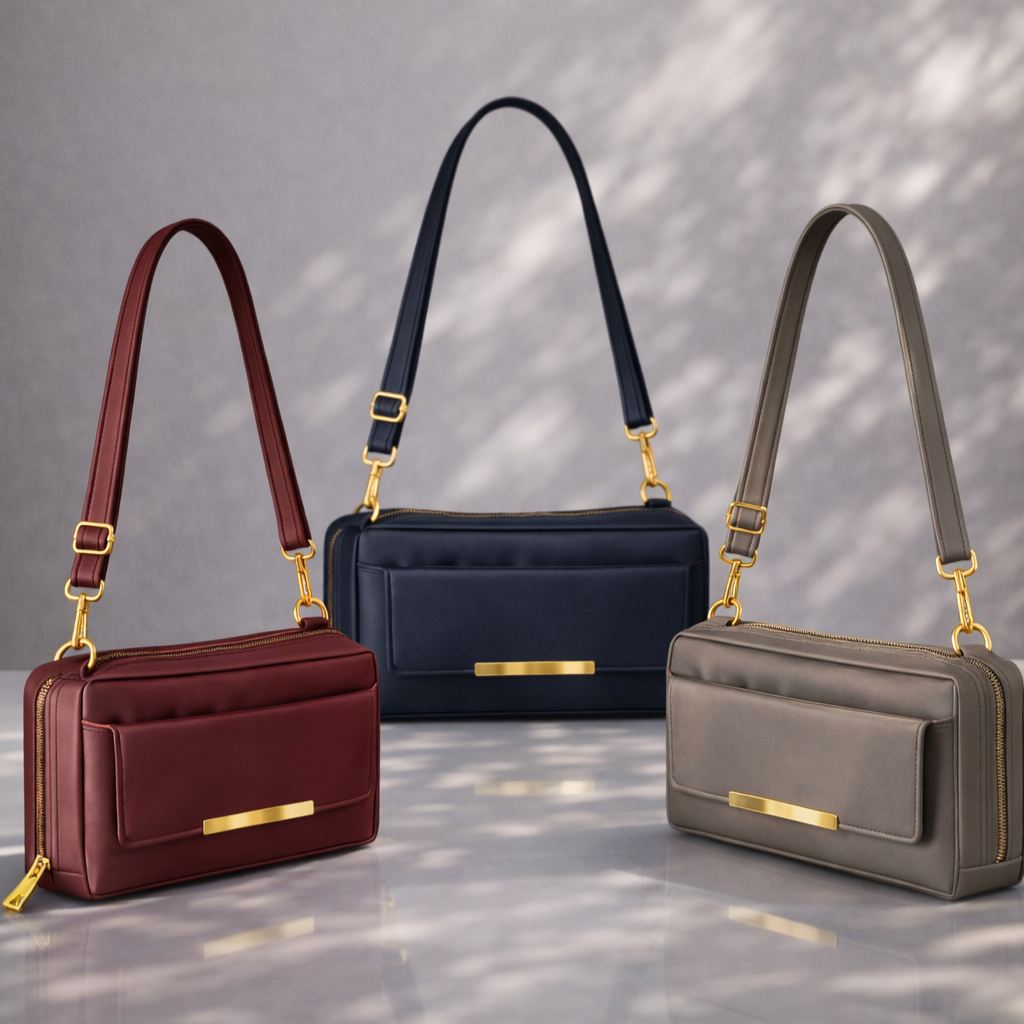 Tas Dompet Selempang Wanita Esprit Plat Gold / Tas Selempang Wanita