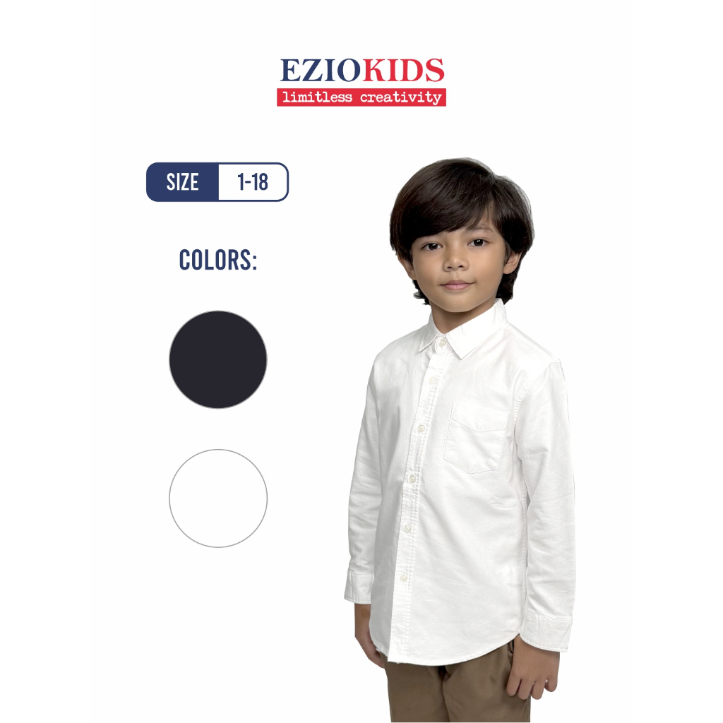 Ezio Kids Kemeja Anak Oxford Lengan Panjang
