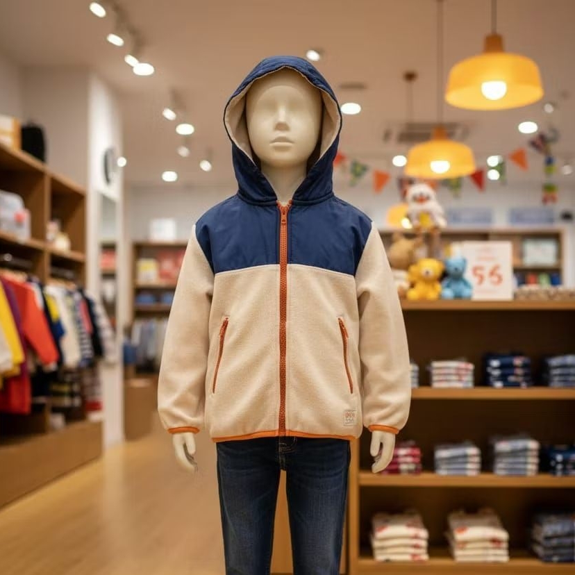 jaket LC WAIKIKI SALE UP TO 50% - jaket navy cream zipper