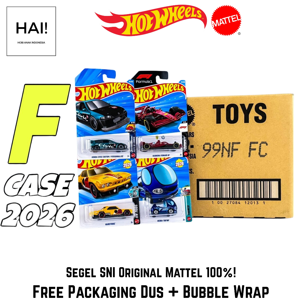 Hot Wheels Reguler Lot Karton 1 Dus 72 Pcs Segel SNI