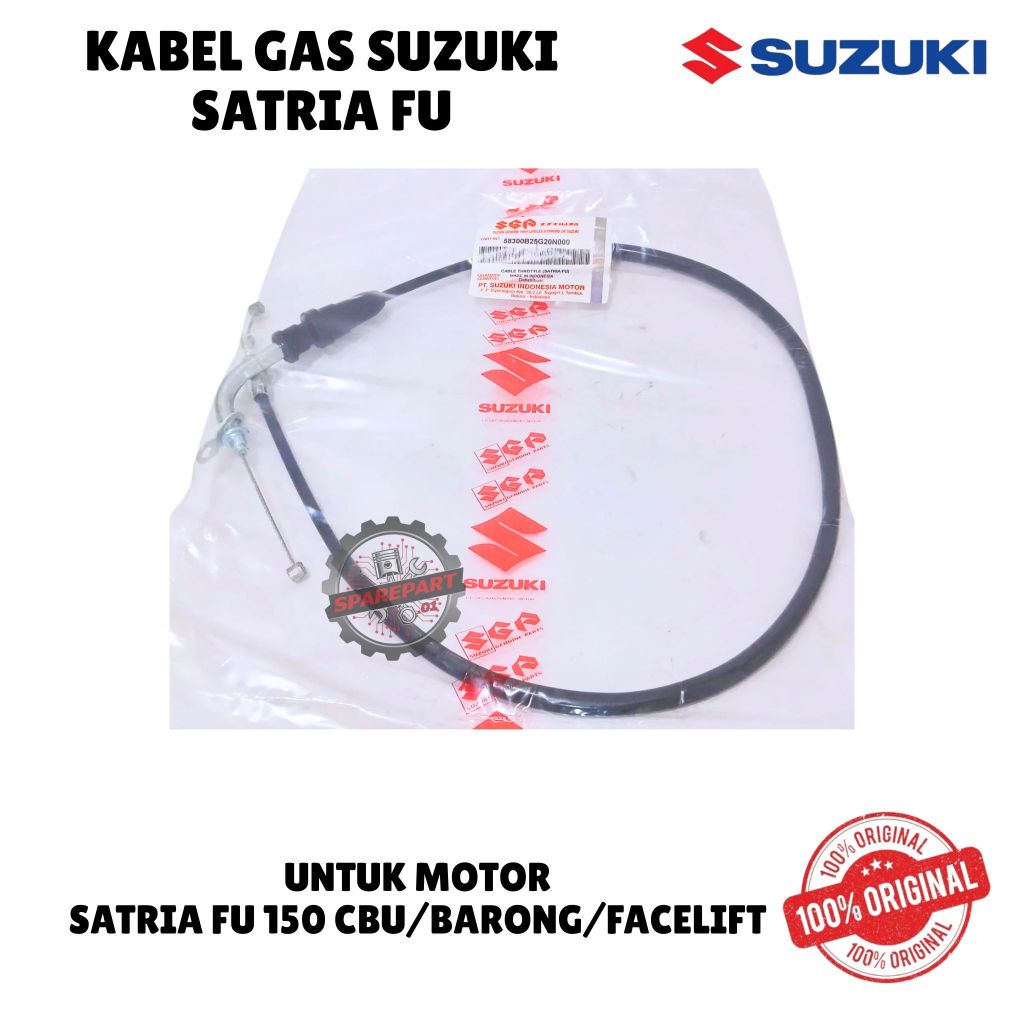 KABEL GAS ORIGINAL SUZUKI SATRIA FU, SATRIA FU 150 CBU/BARONG/FACELIFT