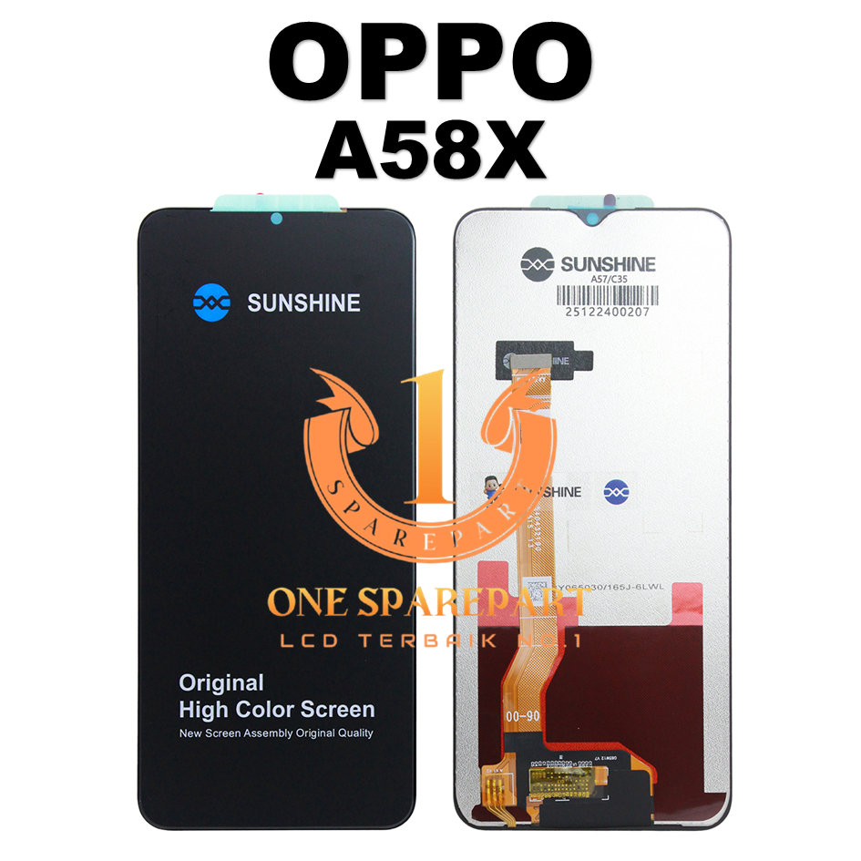 LCD TOUCHSCREEN OPPO A58X ORIGINAL 100% FULLSET