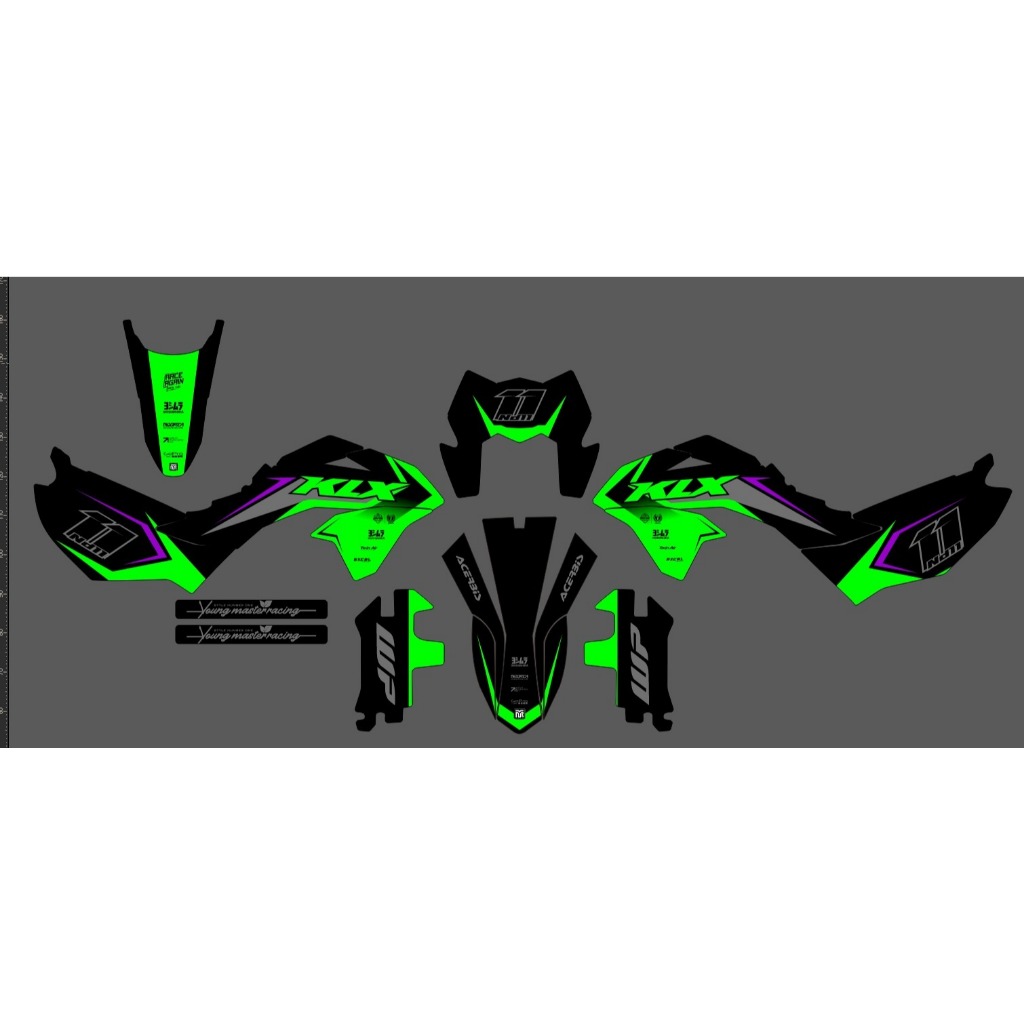 Decal Sticker Motor KLX 150 BF Fullbody-Dekal Stiker KLX BF / G /Extreme