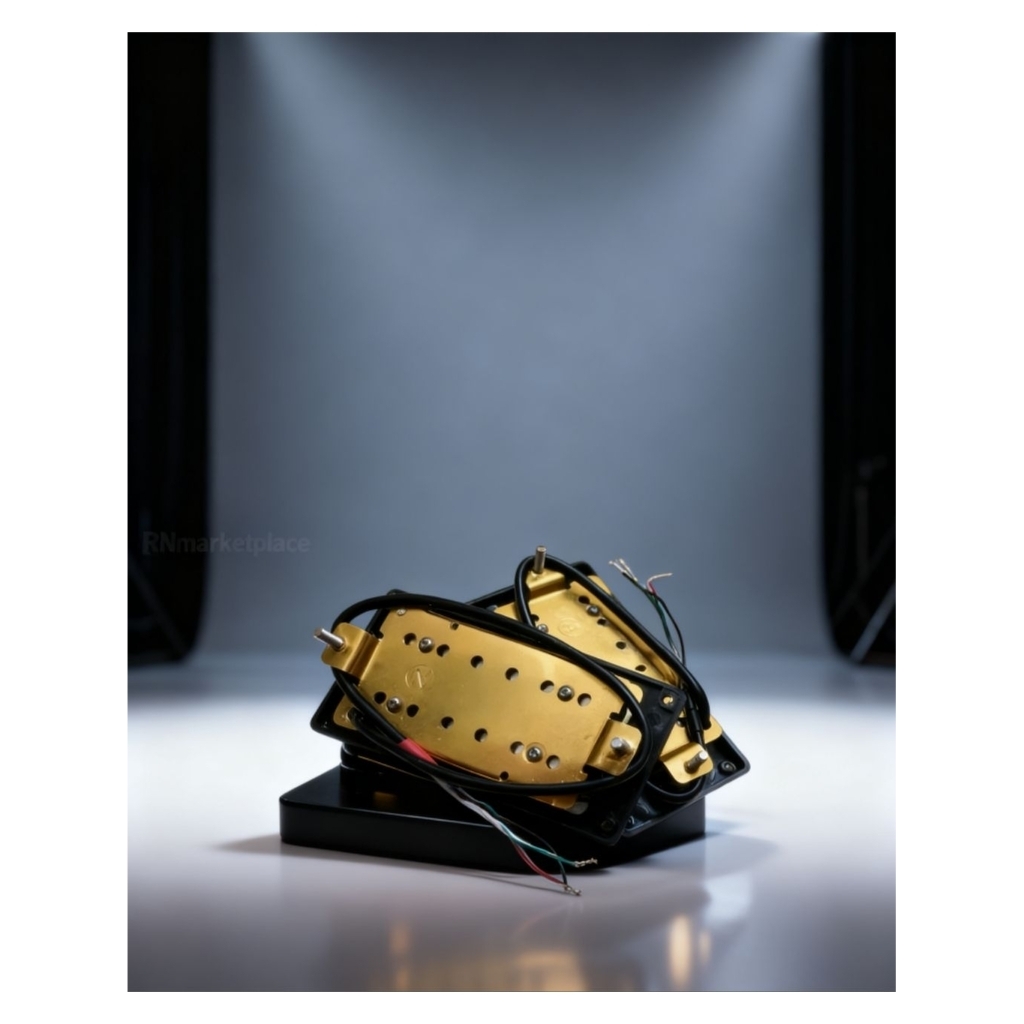 Pickup / Spul Gitar Humbucker Zebra Neck Dan Bridge Pickup