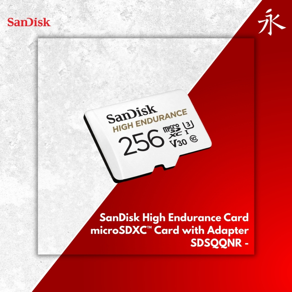 SDSQQNR - SanDisk High Endurance microSD™ Card With Adapter - 256GB