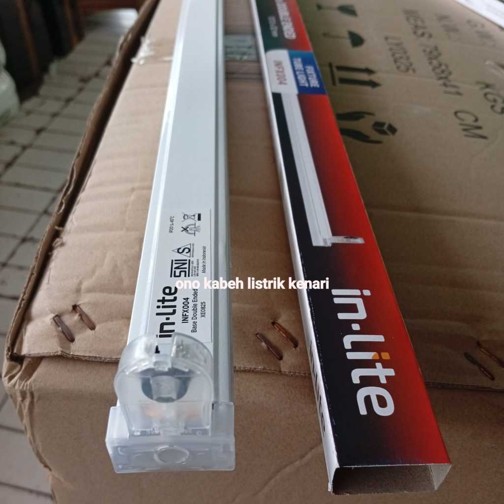 IN-LITE LED KAP LAMPU TL LED INLITE KAP TL T8 LED HOUSING LAMPU T8 120CM INFX004