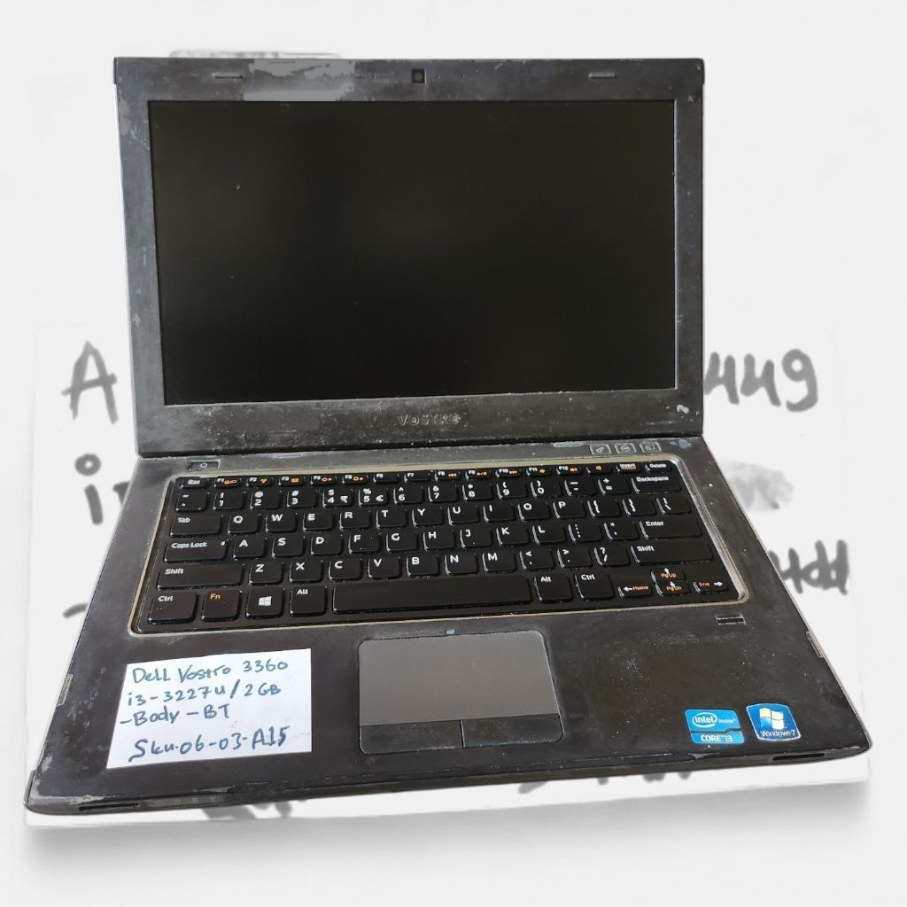 Laptop Dell Vostro 3360 Intel Core i3 3227U Tanpa Ram/HDD Minus Batre