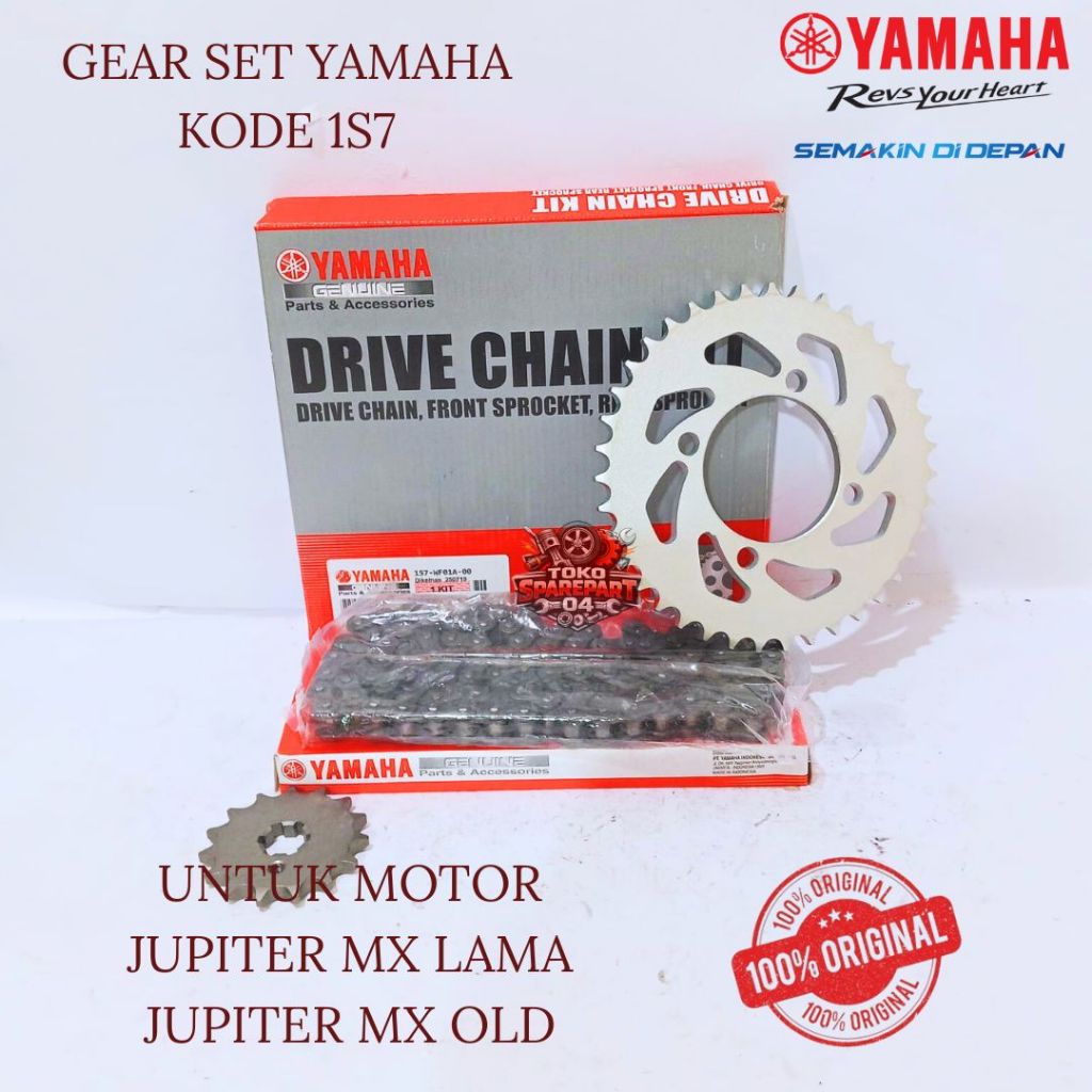 GEAR SET ORIGINAL YAMAHA KODE 1S7 JUPITER MX LAMA, JUPITER MX OLD