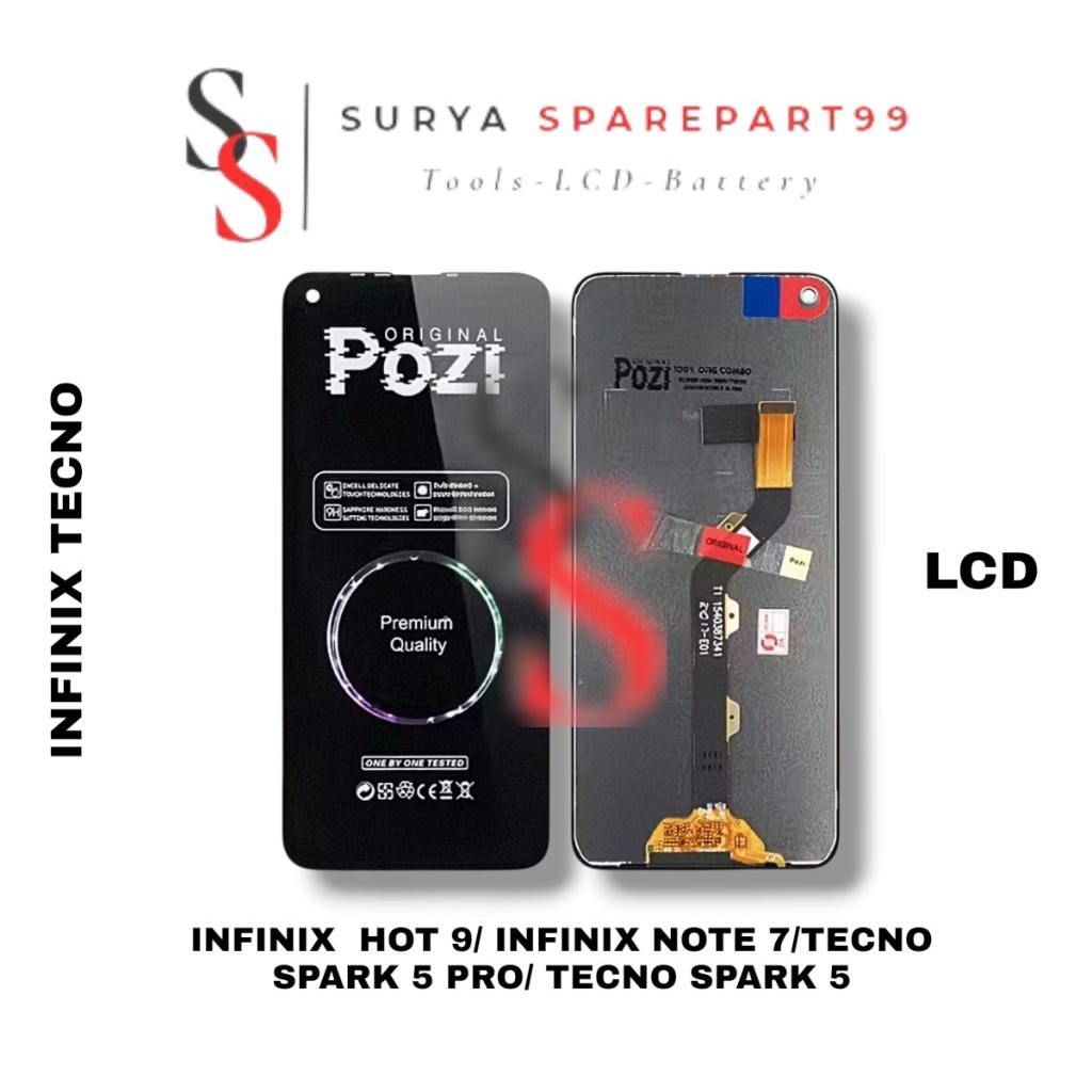 LCD INFINIX HOT 9/ INFINIX NOTE 7/ TECNO SPARK 5/ TECNO SPARK 5 PRO ORIGINAL