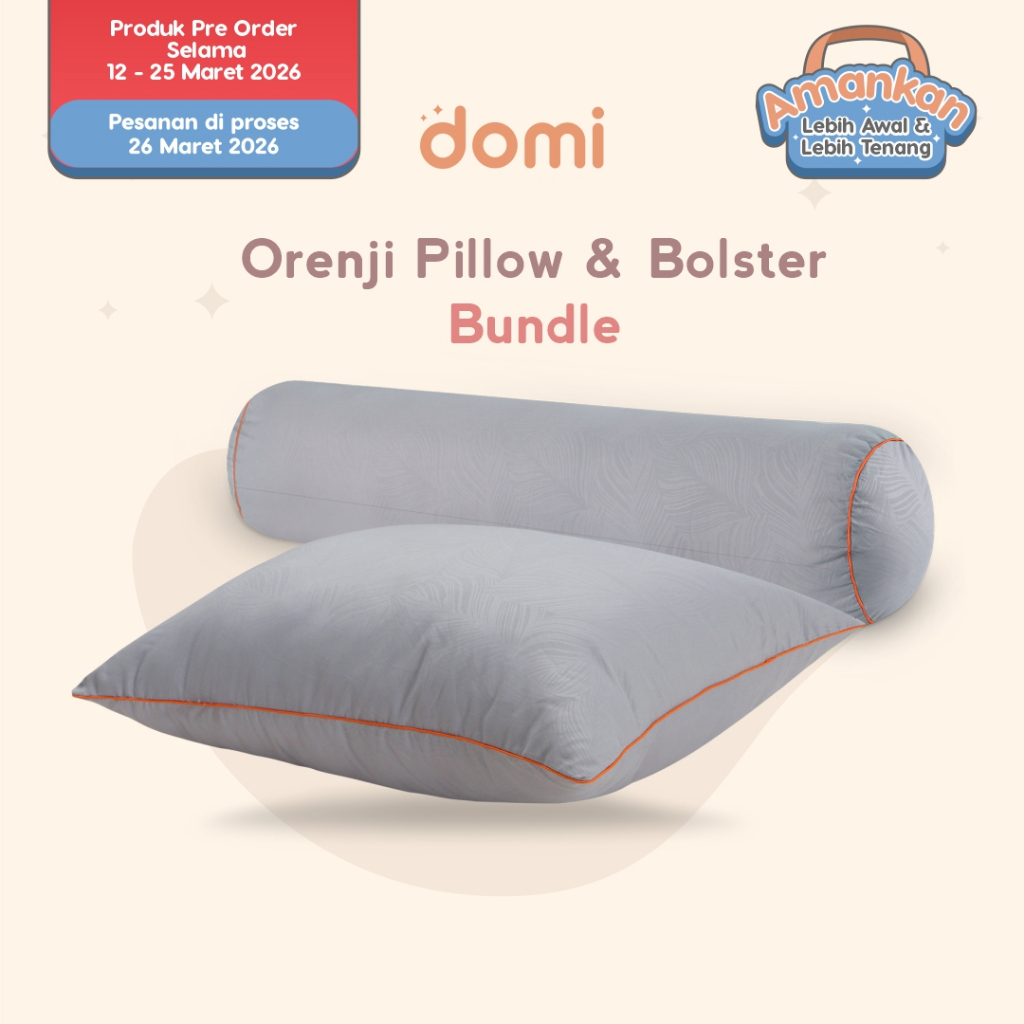 Bundling Domi Bantal Orenji + Domi Guling Orenji