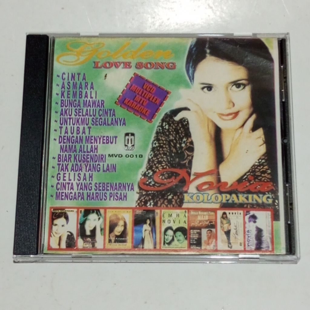VCD Karaoke Golden Hits Love Song Novia Kolopaking