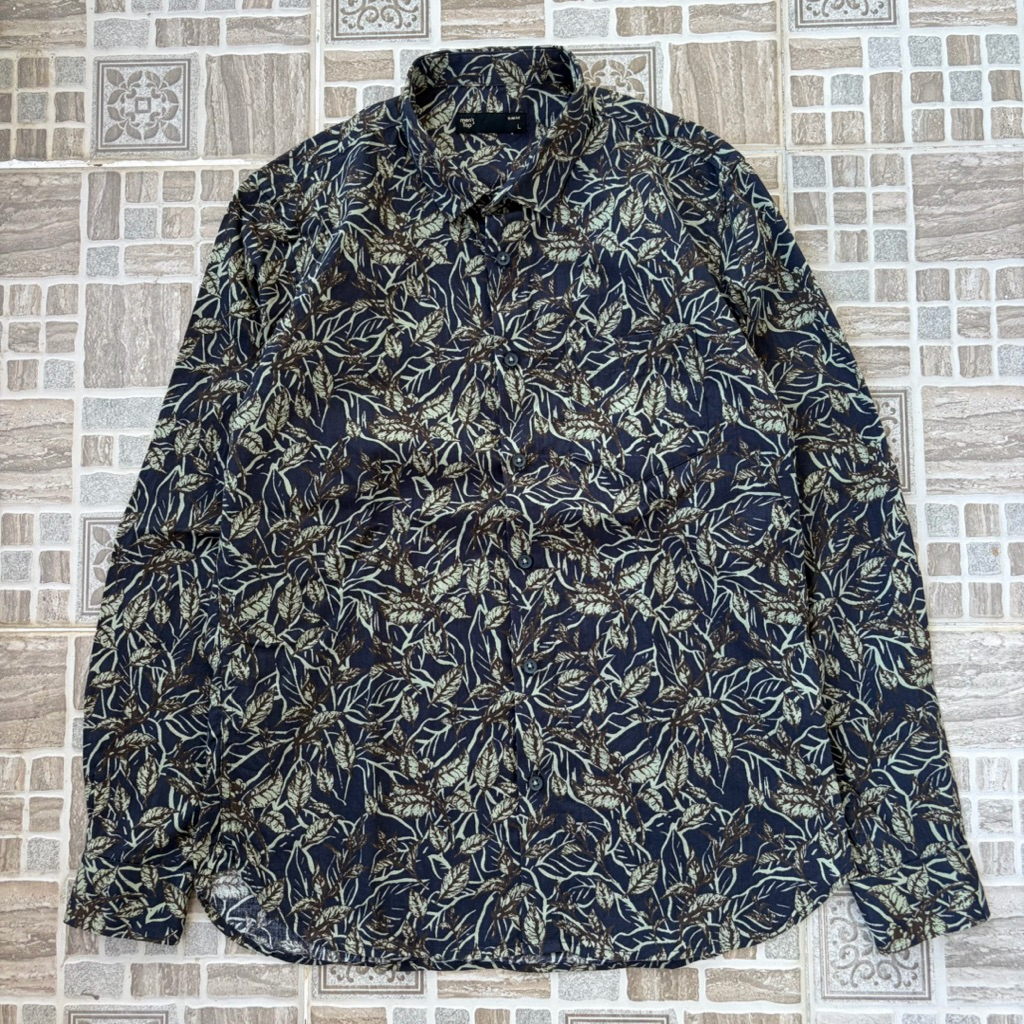 MENS TOP KEMEJA BATIK FULLPRINT LENGAN PANJANG PRIA