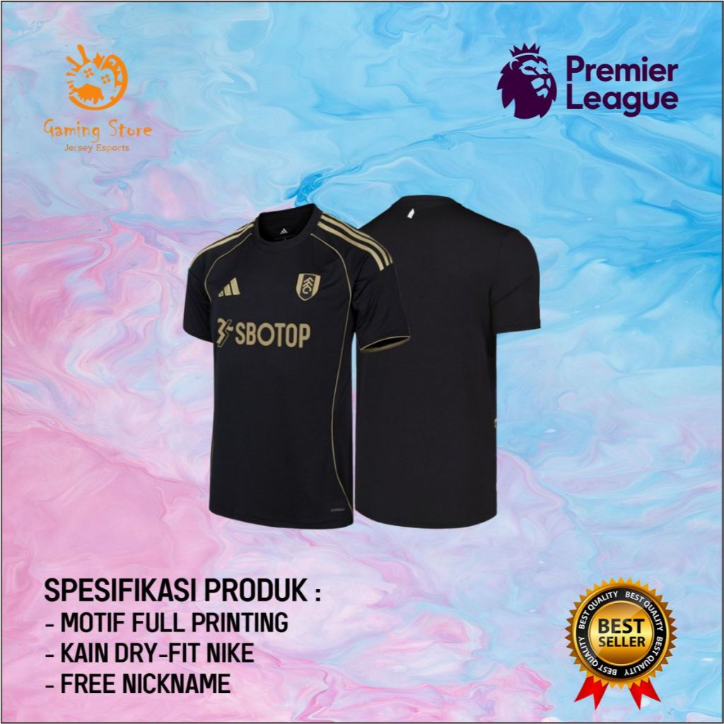 Jersey Fulham 25-26 Full Printing Terbaru Free Nickname