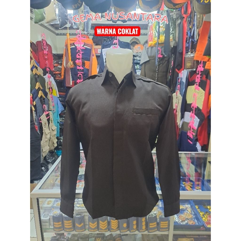 BAJU SAFARI PASPAMPRES | LENGAN PANJANG