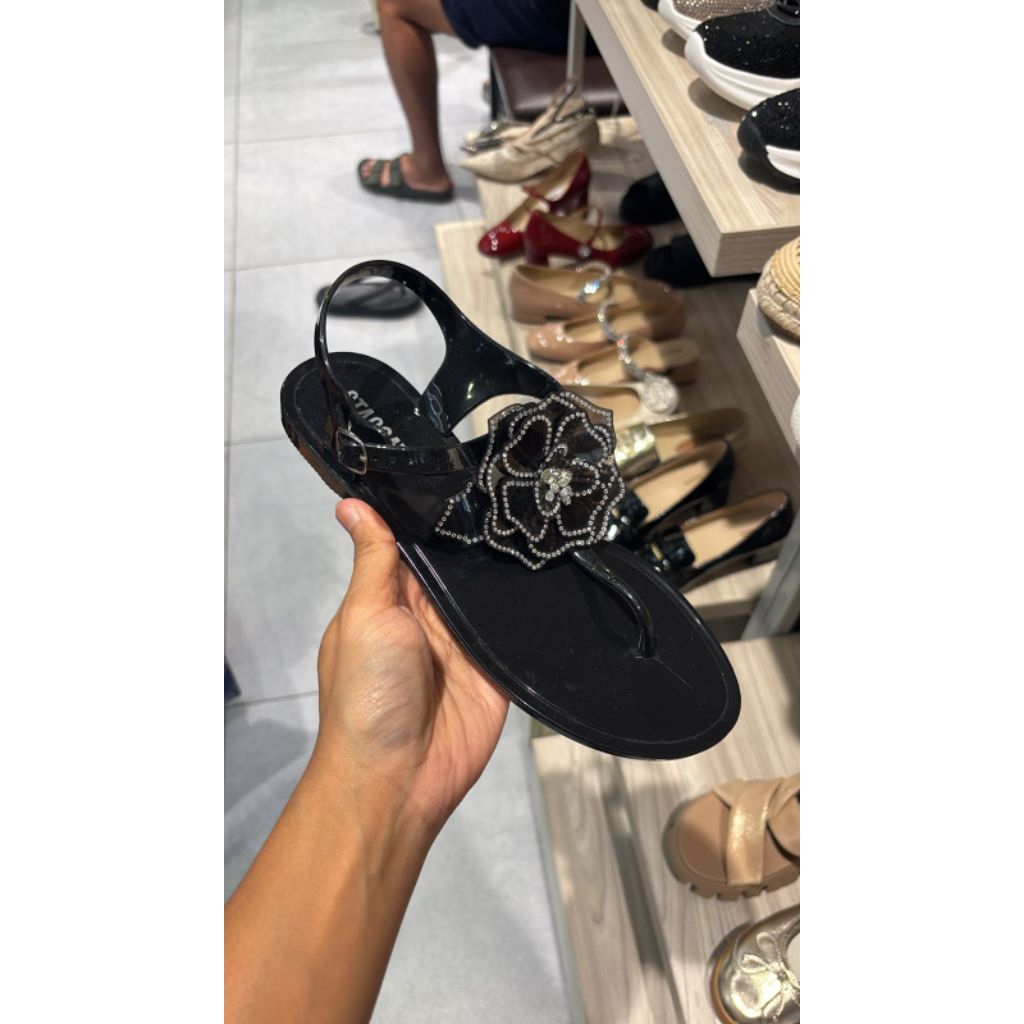 sandal flat jelly staccato murah asli original sale import dari Hongkong