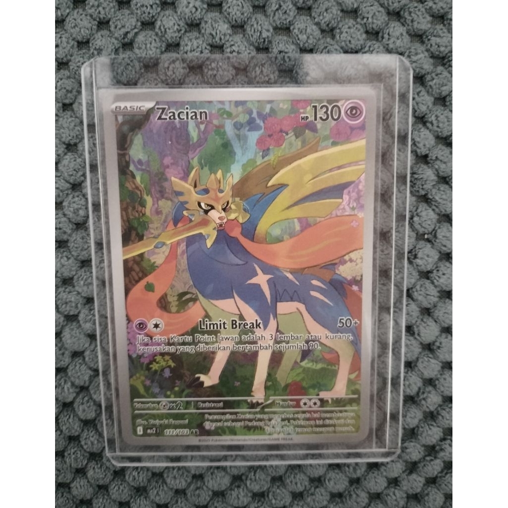 Kartu Pokemon TCG Zacian AR - Indonesia (111/103)