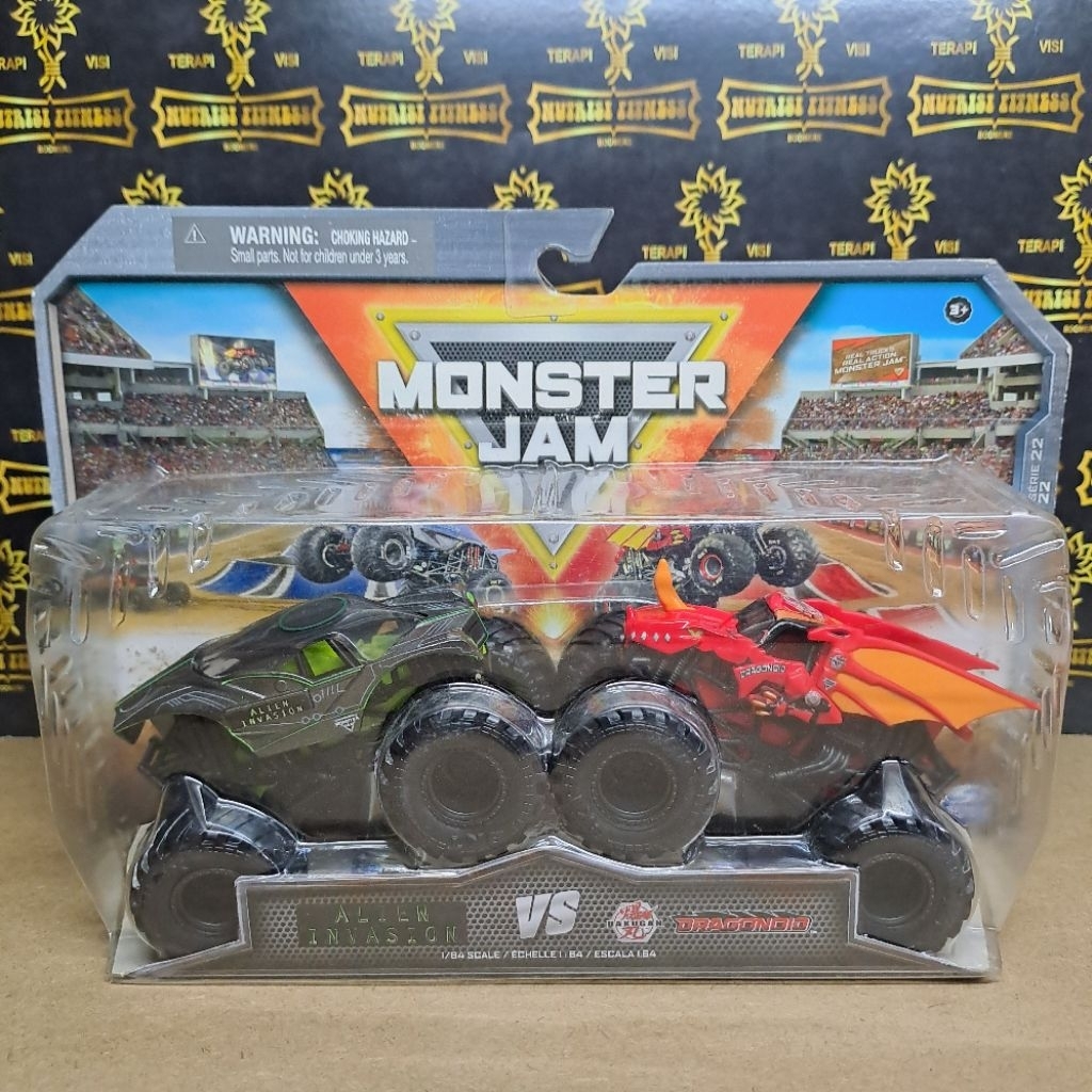 SPIN MASTER MONSTER JAM DRAGONOID BAKUGAN MONSTER JAM ALIEN MONSTER JAM 1:64 MONSTER JAM DOUBLE DOWN
