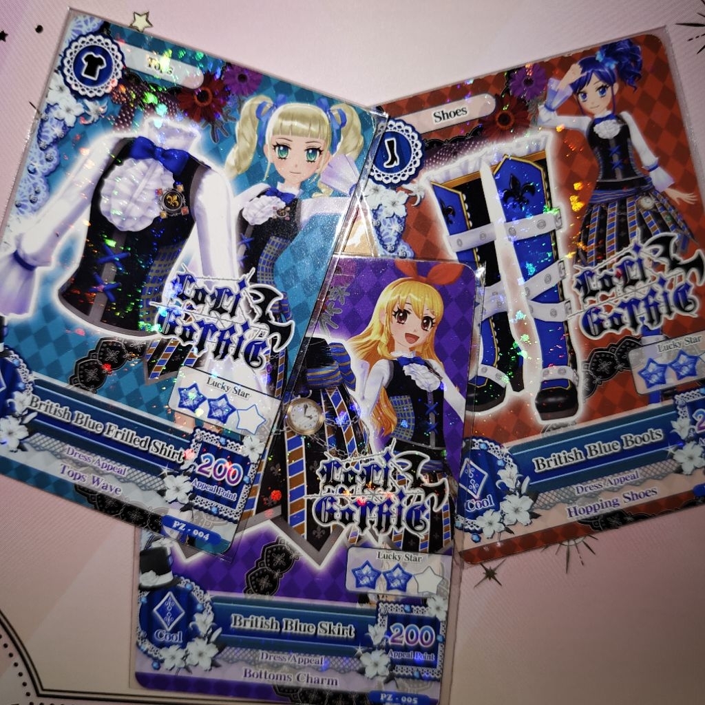 Aikatsu Loli Gothic Promotion Set Yurika Todo Ichigo Hoshimiya Aoi
