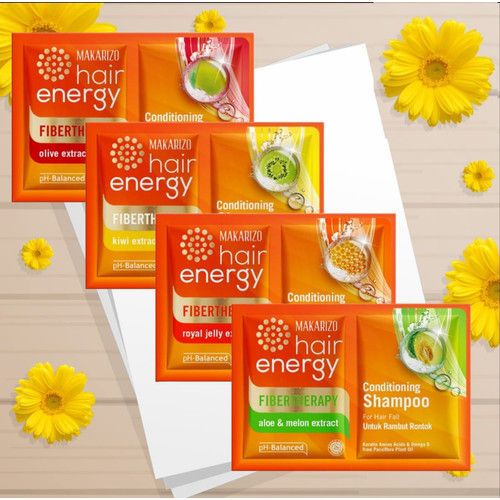 MAKARIZO shampoo sachet 12x9ml renteng