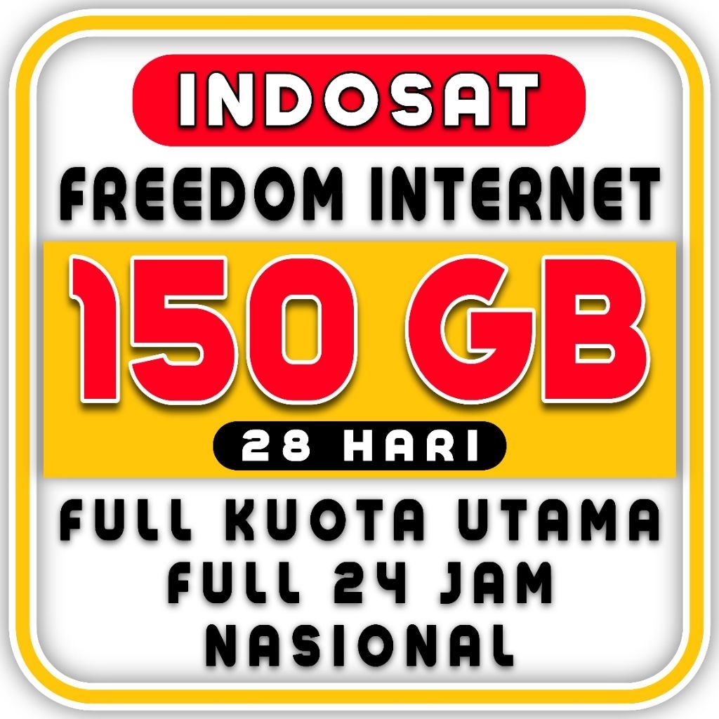 SUPER PROMO KUOTA INDOSAT IM3 FREEDOM 150 GB TERMURAH