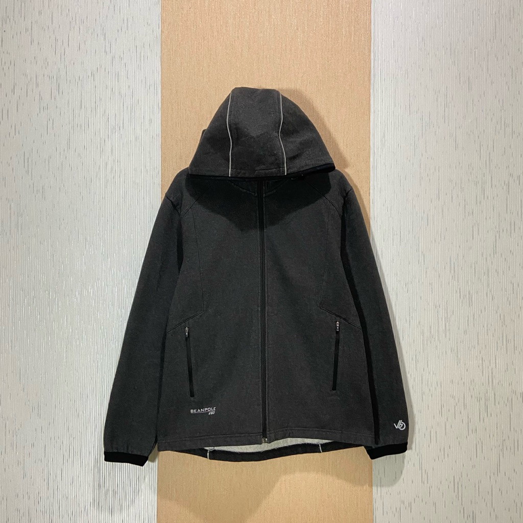 Bean Pole V60 Zip Hoodie Dark Grey / Hoodie Pria & Wanita / Size L