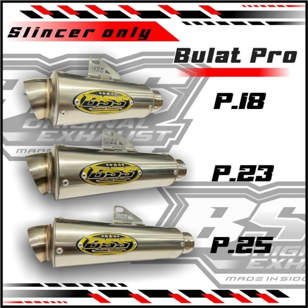 Knalpot BSS Bulat Pro Silincer Only Original BSS