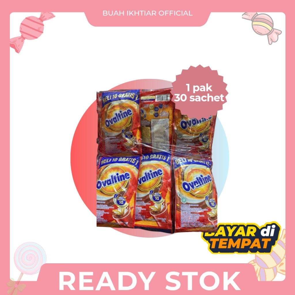 Ovaltine Susu Bubuk Sachet Renceng - Ovaltine Cokelat Malt Murah Isi 3 Renceng