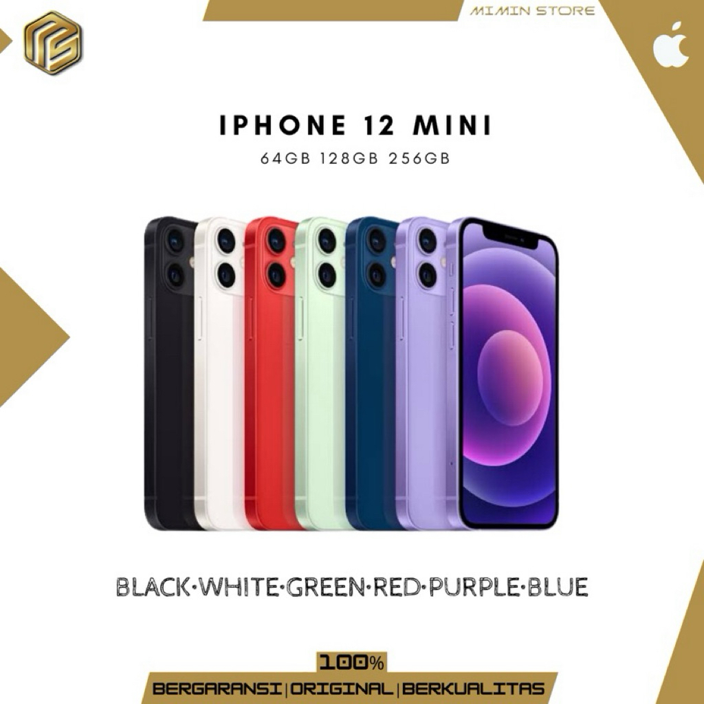 Second-hand ip 12 mini 128GB/64GB Mulus original Fungsi Normal
