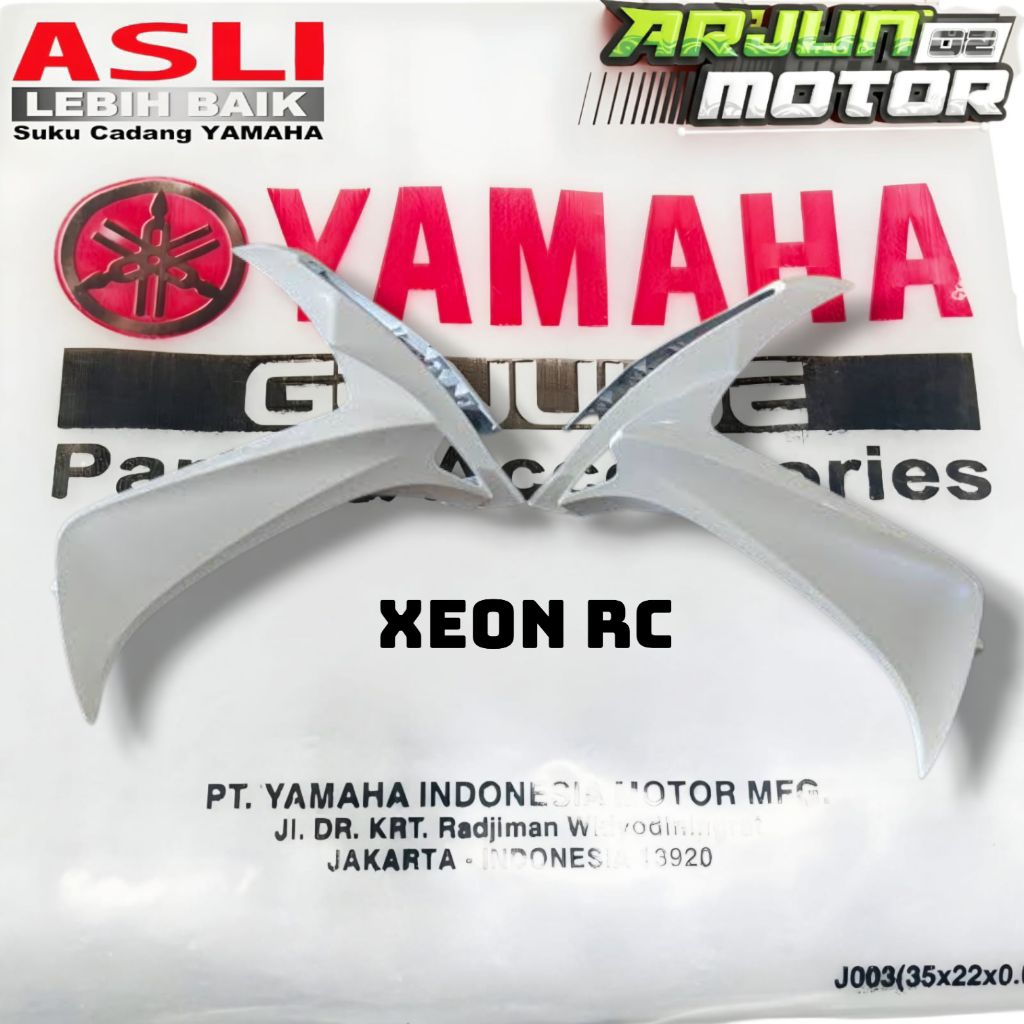BODI BODY COWLING TEBENG SAYAP DEPAN KANAN KIRI XEON RC PUTIH ORIGINAL YAMAHA
