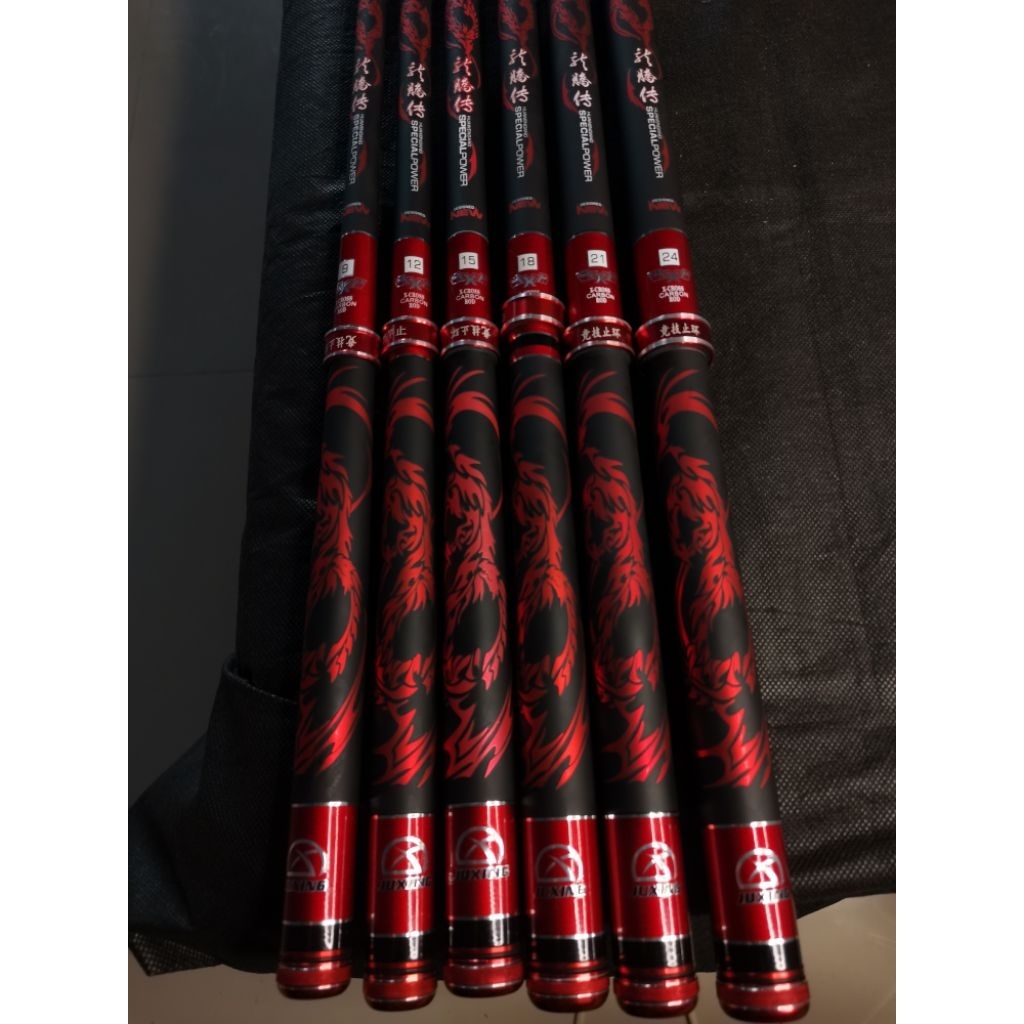 Joran Pancing Xcross Juxing Cincin  Karbon 270-720