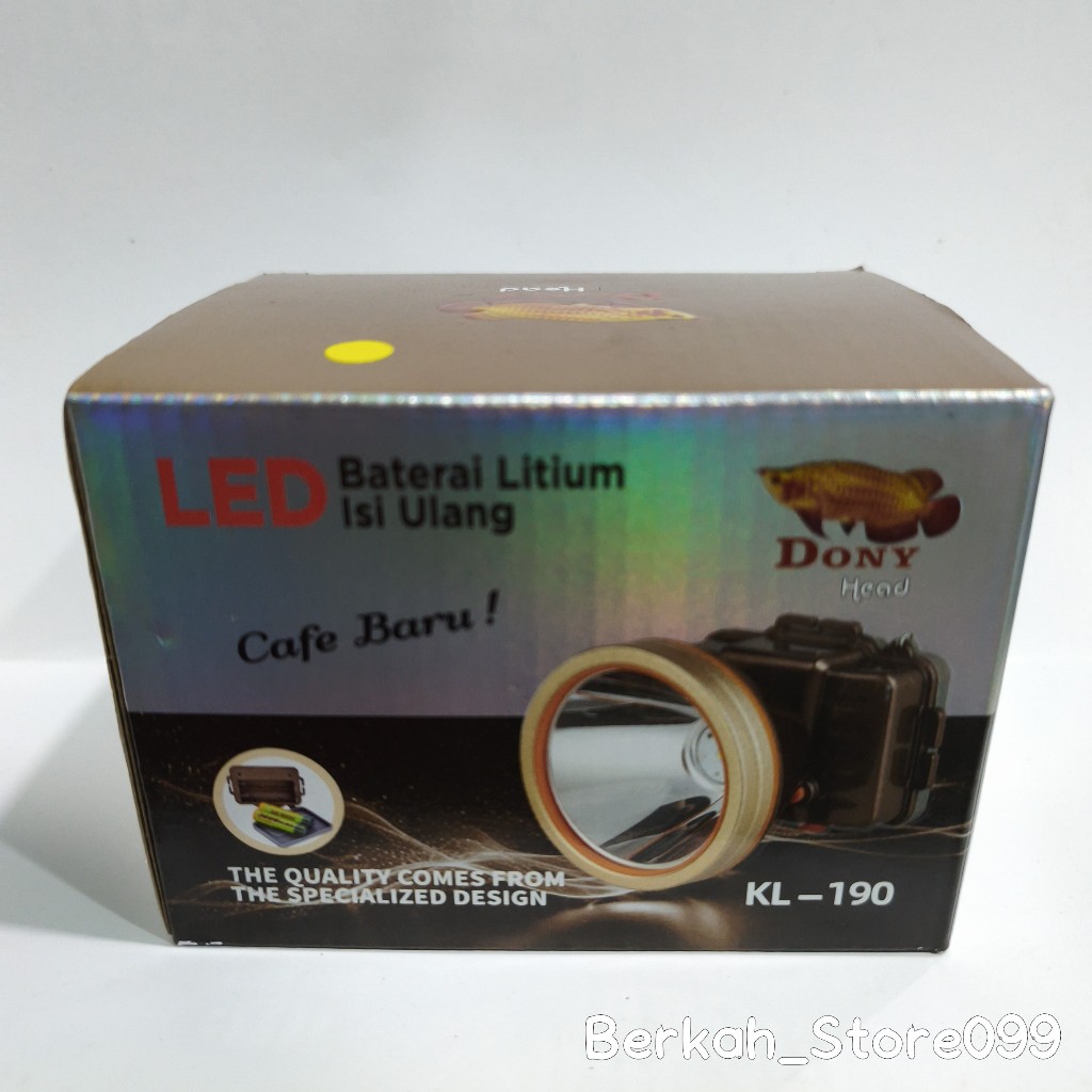 Senter Kepala Dony 25W Doble Baterai KL-190