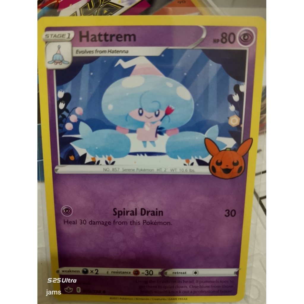 Pokemon Hattrem trick or trade en