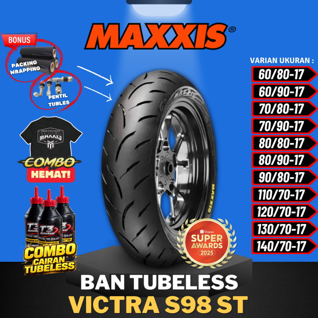 [READY COD] MAXXIS VICTRA RING 17 60/80-17 / 60/90-17 / 70/90-17 / 80/80-17 / 80/90-17 / 90/80-17 / 