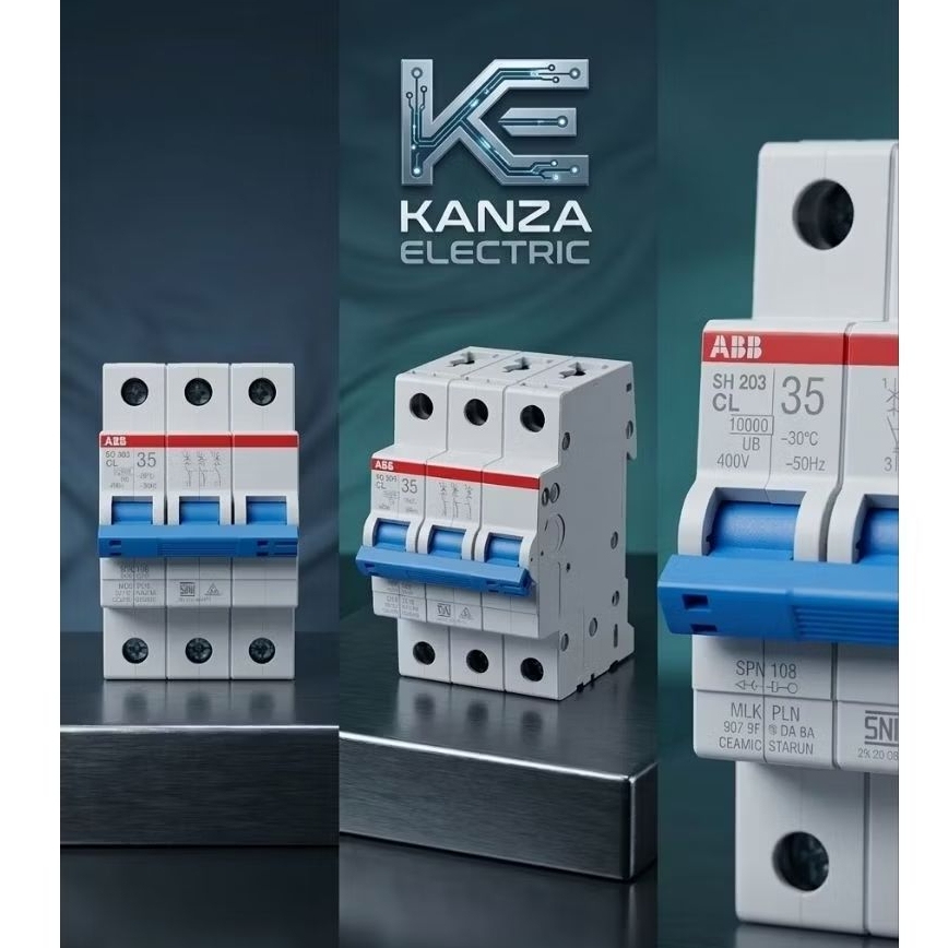 mcb abb 3pashe 10a 16a 20a 25a 35a 50a 63a ready original